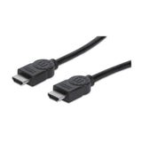 Manhattan HDMI 4K@30Hz Cable, 3m, Suitable for ALL 1080p/HD and majority of 4K uses (check your system 4K specification to be sure), Male to Male, Black, Ultra HD 4k x 2k, Lifetime Warranty, High Speed, Equivalent to HDMM3M