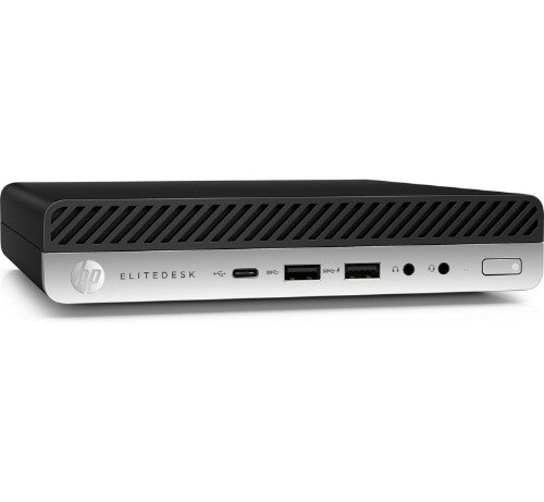T1A HP EliteDesk 800 G4 Refurbished Intel® Core™ i5 i5-8500T 8 GB DDR4-SDRAM 256 GB SSD Windows 11 Pro Mini PC Black, Silver