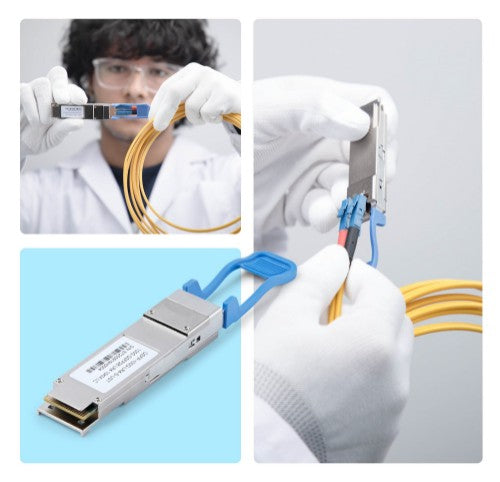 StarTech.com MSA Uncoded QSFP-DD Module, 400Gbps Single Mode Fiber (SMF), 500m [1640ft], MPO Transceiver, 1310nm