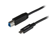 StarTech.com 3ft (1m) USB-B to USB-C Cable, USB 10Gbps, Data Cord, USB 3.2 Gen 2, USB-C Data Transfer Cable