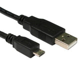 Cables Direct USB 2.0 Micro B, 0.5m USB cable USB A Micro-USB B Black