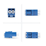 StarTech.com LCLCSMCOUPLER fibre optic adapter LC/UPC 1 pc(s) Blue, White
