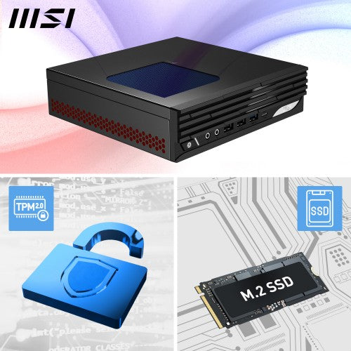 MSI Pro DP21 14M Intel Core 5 14400, Desktop PC, DP21 14M, SFF, Mini Computer, HTPC, (16GB RAM, 512GB Storage, Windows 11 ), Intel Graphics/DDR5/Dual HDMI/Dual LAN/WiFi 6E/BT 5.3