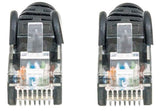 Intellinet Network Patch Cable, Cat6, 3m, Black, CCA, U/UTP, PVC, RJ45, Gold Plated Contacts, Snagless, Booted, Lifetime Warranty
