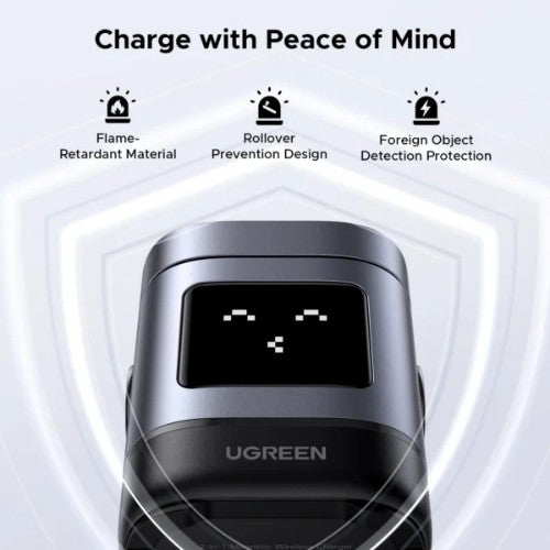 Ugreen 45775 mobile device charger Universal Black, Grey AC Wireless charging Fast charging Indoor
