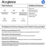 HP EliteBook 6 G1i Intel Core Ultra 5 225U Laptop 40.6 cm (16") WUXGA 16 GB DDR5-SDRAM 512 GB SSD Wi-Fi 7 (802.11be) Windows 11 Pro AI PC Silver