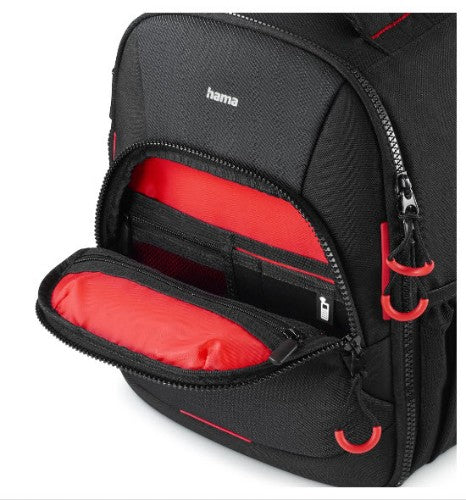 Hama Ohio Backpack Black, Red