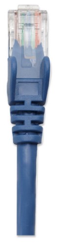 Intellinet Network Patch Cable, Cat5e, 2m, Blue, CCA, U/UTP, PVC, RJ45, Gold Plated Contacts, Snagless, Booted, Lifetime Warranty
