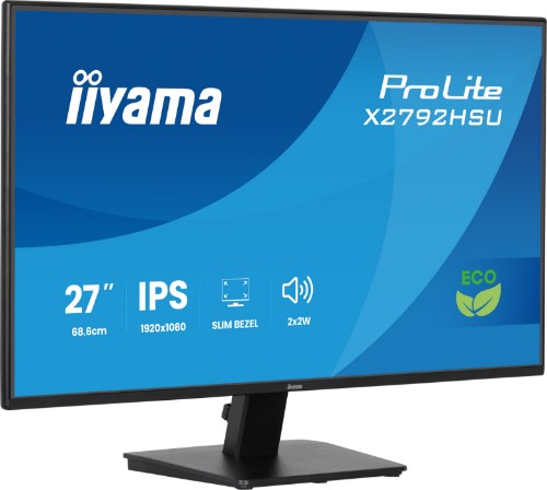 iiyama ProLite 27” IPS Full HD panel with 4-side slim bezel and B energy class