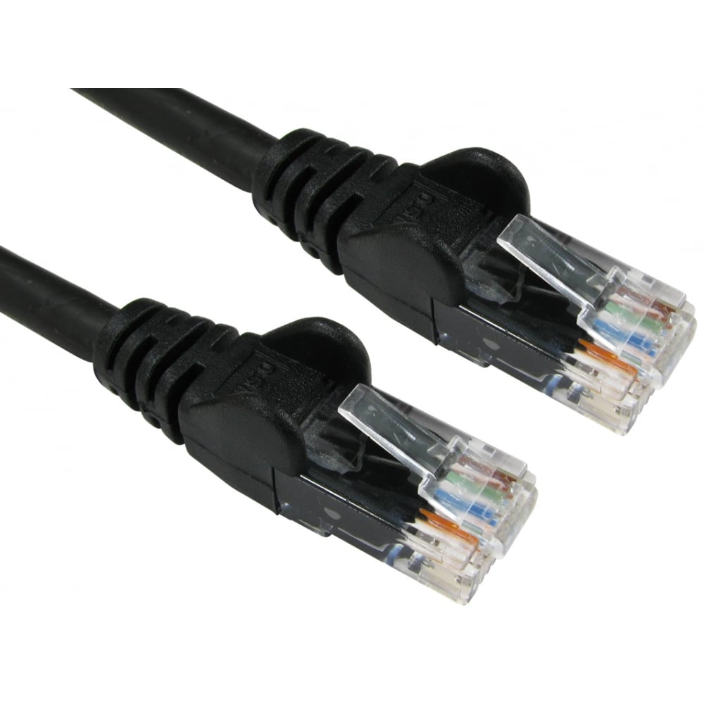 Cables Direct 2m Economy Gigabit Networking Cable - Black  - Computer Cables - Cables Direct