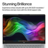 HP OmniBook 3 Laptop Next Gen AI 14-hz0001nax Copilot+ PC Snapdragon 35.6 cm (14") 2K 16 GB LPDDR5x-SDRAM 256 GB SSD Wi-Fi 6E (802.11ax) Windows 11 Home Silver