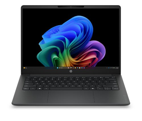 HP OmniBook 3 Laptop Next Gen AI 14-hz0001nax Copilot+ PC Snapdragon 35.6 cm (14") 2K 16 GB LPDDR5x-SDRAM 256 GB SSD Wi-Fi 6E (802.11ax) Windows 11 Home Silver