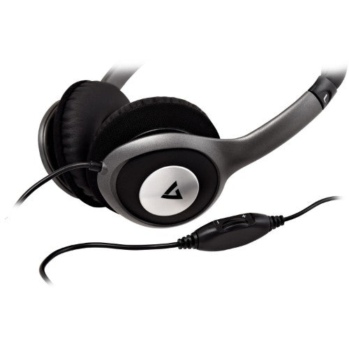 V7 HA520-2EP headphones/headset Wired Head-band Music Black, Silver