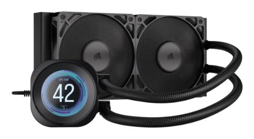 Corsair Nautilus 240 RS LCD Processor All-in-one liquid cooler 12 cm Black 1 pc(s)