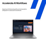HP Zbook X G1i 16 inch Mobile Workstation PC Wolf Pro Security Edition - Data Science Intel Core Ultra 7 255H 40.6 cm (16") 2.5K 32 GB DDR5-SDRAM 1 TB SSD NVIDIA RTX PRO 1000 Blackwell Wi-Fi 7 (802.11be) Windows 11 Pro AI Workstation, AI PC Silver