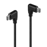 Lindy 1m USB 2.0 Right-Angled USB-C to Right-Angled USB-C Cable