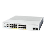 Cisco Catalyst 1200-16P-2G Smart Switch, 16 Port GE, PoE, 2x1GE SFP, Limited Lifetime Protection (C1200-16P-2G)