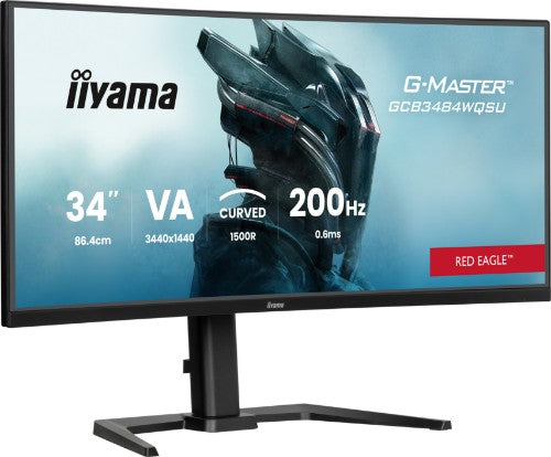 iiyama G-MASTER GCB3484WQSU-B2 34IN PRO-GAMING 0.4MS VA LCD 3440X144 computer monitor 86.4 cm (34") 3440 x 1440 pixels UltraWide Quad HD Black