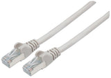 Intellinet Network Patch Cable, Cat6, 5m, Grey, Copper, S/FTP, LSOH / LSZH, PVC, RJ45, Gold Plated Contacts, Snagless, Booted, Lifetime Warranty