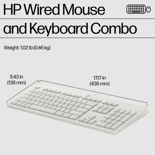 HP 225 Wired Mouse and Keyboard Combo