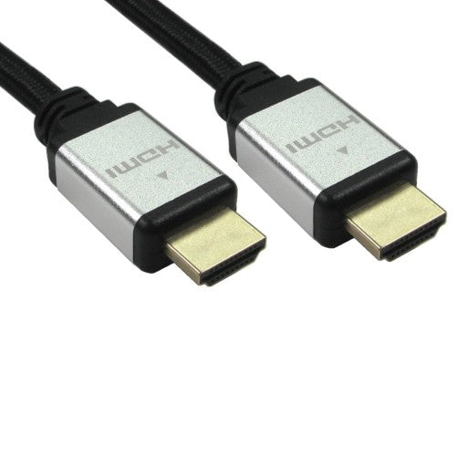 Cables Direct HDMI HDMI cable 1 m HDMI Type A (Standard) Black, Silver