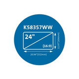 Kensington MagPro Magnetic Privacy Screen Filter for Monitors 24” (16:9)