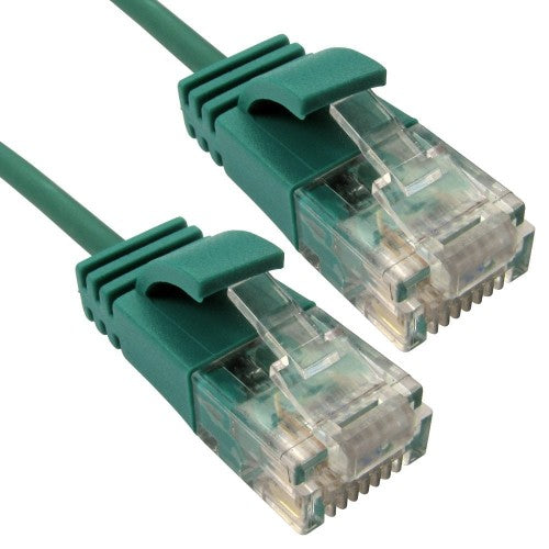 Cables Direct ERSLIM-1015HG networking cable Green 1.5 m Cat6 U/UTP (UTP)