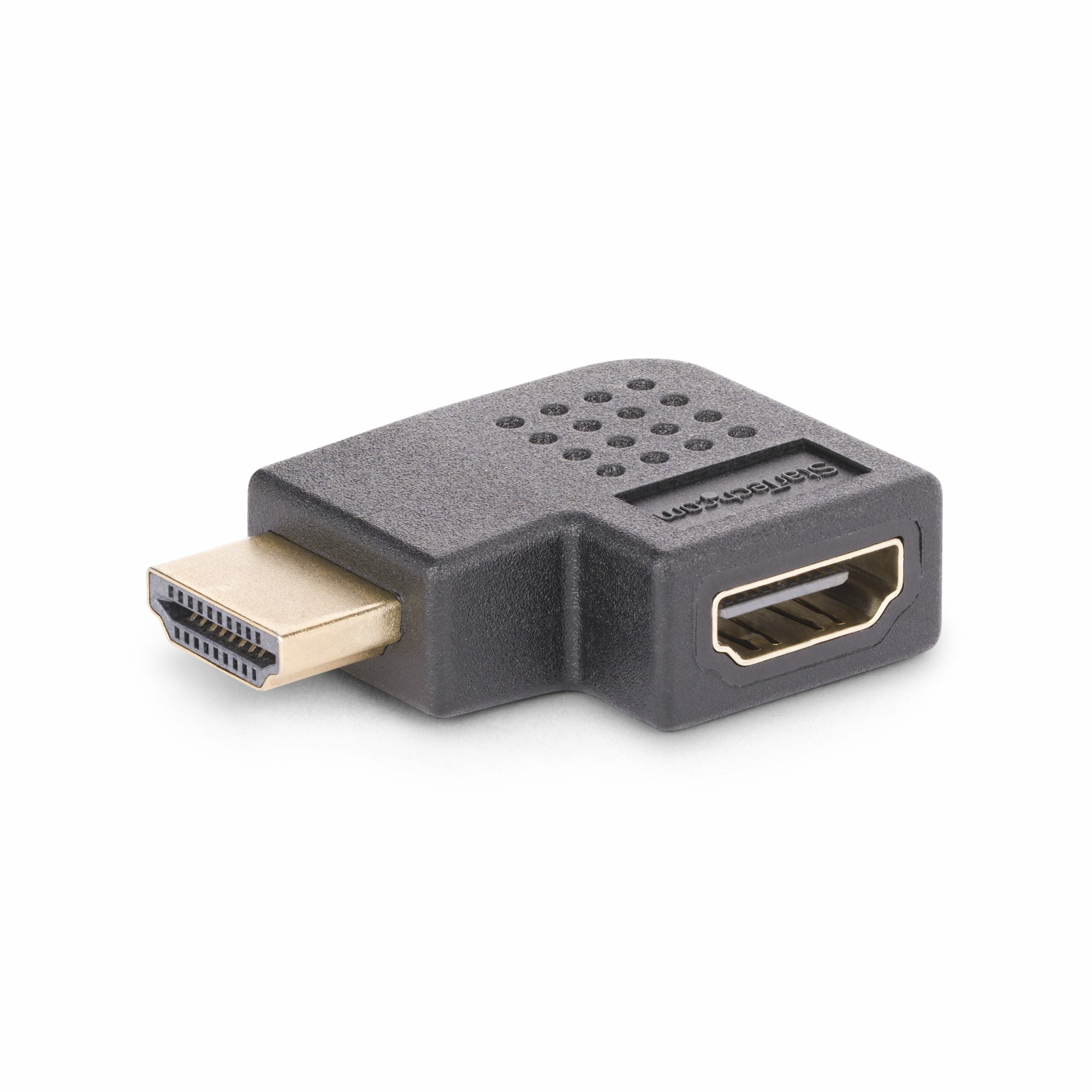 StarTech.com Right Angle HDMI 2.0 Adapter, Male to Female, Horizontal 90-Degree Angled HDMI Port Saver, 4K 60Hz, High Speed HDMI Connector Extension, M/F  - Computer Cables - StarTech.com