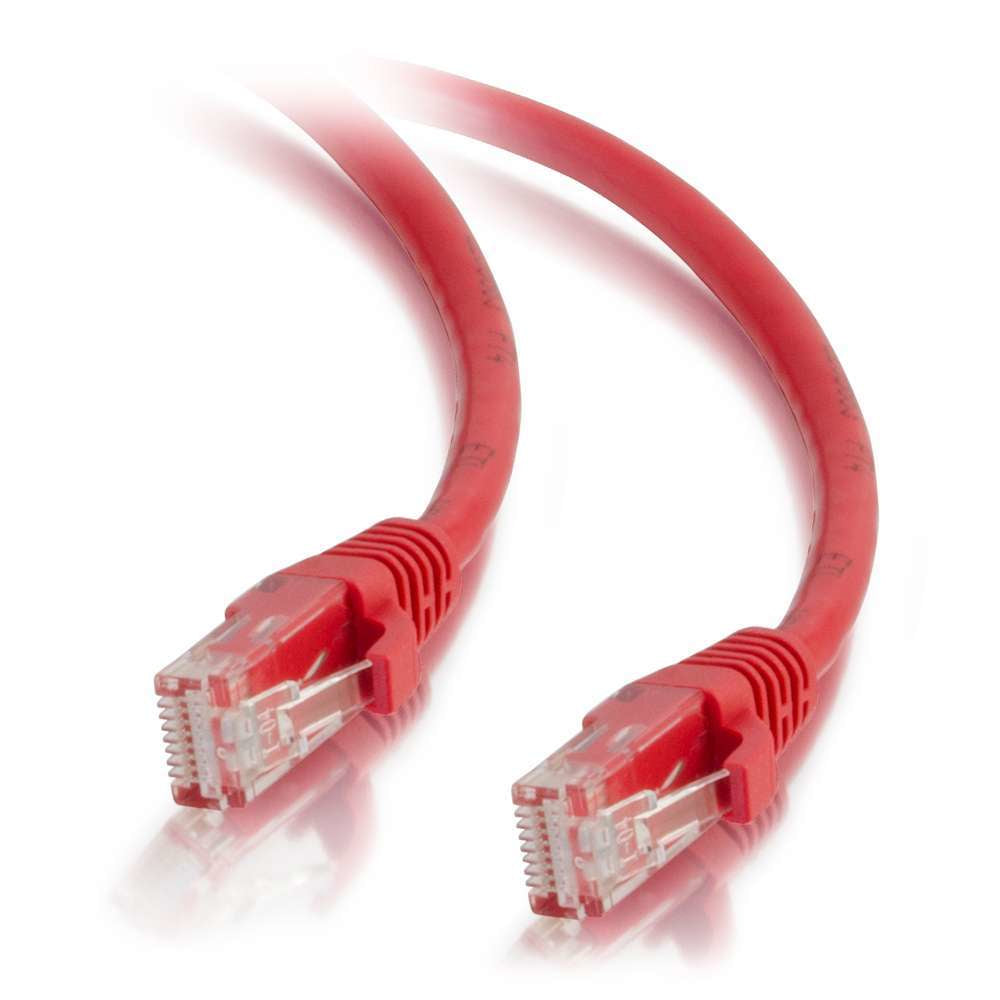 3m Cat5e Booted Unshielded (UTP) Network Patch Cable - Red