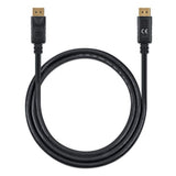 Manhattan DisplayPort 1.4 Cable, 8K@60hz, 1m, Suitable for ALL 8K, 4K & 1080p/HD uses - when upgrading now or have it ready for when you need it, PVC Cable, Male to Male, With Latches, Fully Shielded, Black, Lifetime Warranty, Equivalent to DP14MM1M