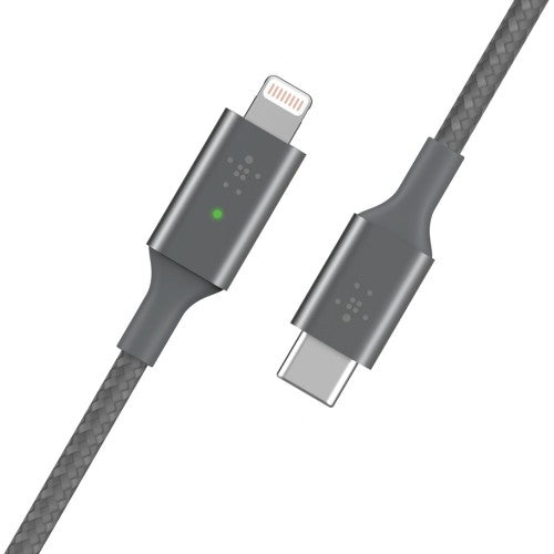 Belkin Smart LED USB-C to Lightning Grey