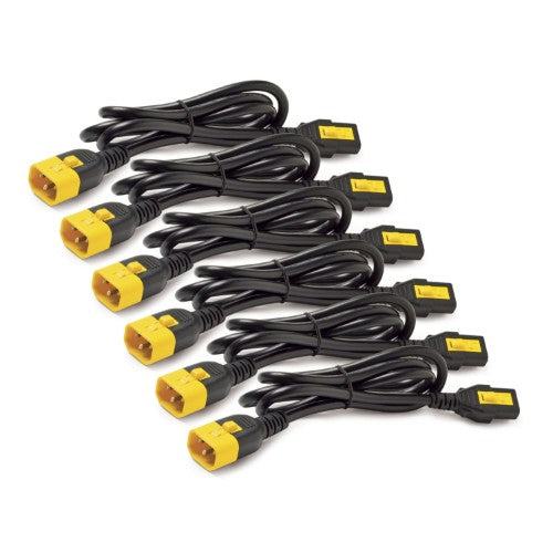 APC Power Cord Kit (6 ea), Locking, C13 TO C14, 0.6m, Blue