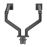 Manhattan Dual Desk Mount for TV & Monitor Mounts (Full Motion Spring), For screens 13" to 45", Clamp or Grommet Assembly, VESA compatability: 75x75 and 100x100mm - check the dimensions of the four mounting holes on back of screen to ensure it fits, Max 2