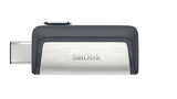 SanDisk Ultra Dual Drive USB Type-C USB flash drive 128 GB USB Type-A / USB Type-C 3.2 Gen 1 (3.1 Gen 1) Black, Silver