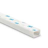 Hama Cable Duct Kit, 4 Pcs, Self-adhesive, 1 m, Incl. Connecting Pieces, white