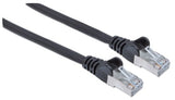 Intellinet Network Patch Cable, Cat6, 1m, Black, Copper, S/FTP, LSOH / LSZH, PVC, RJ45, Gold Plated Contacts, Snagless, Booted, Lifetime Warranty