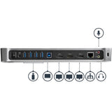 StarTech.com Triple-Monitor USB 3.0 Docking Station - 1x HDMI - 2x DisplayPort