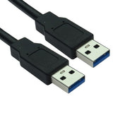 Cables Direct USB 3.0 A 5m USB cable USB 3.2 Gen 1 (3.1 Gen 1) USB A Black
