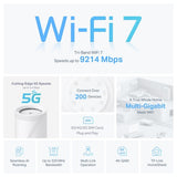 TP-Link 5G BE9300 Whole Home Mesh Wi-Fi 7 Router, Build-In 5G Modem