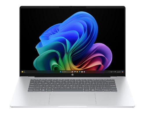 HP OmniBook 5 Laptop Next Gen AI 16-bf0000nax Copilot+ PC Snapdragon X1-26-100 40.6 cm (16") 2K 16 GB LPDDR5x-SDRAM 256 GB SSD Wi-Fi 6E (802.11ax) Windows 11 Home Silver