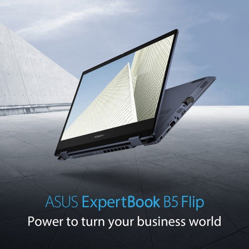 ASUS ExpertBook B5 Flip B5402FVA-KAi715X Intel® Core™ i7 i7-1360P Hybrid (2-in-1) 35.6 cm (14") Touchscreen Full HD 16 GB DDR5-SDRAM 512 GB SSD Wi-Fi 6E (802.11ax) Windows 11 Pro Black