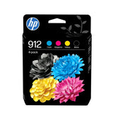 HP 6ZC74AE/912 Ink cartridge multi pack Bk,C,M,Y, 4x300 pages 17.08ml 8,3ml + 3x2,9ml Pack=4 for HP OJ Pro 8010/e/8020