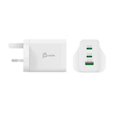 j5create JUP3365F-FN 65W GaN USB-C® 3-Port Charger - UK