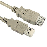 Cables Direct USB2-025 USB cable 5 m USB 2.0 USB A Beige