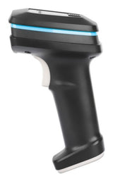 Manhattan 2D Long Range LED Barcode Scanner, USB, 450mm Scan Depth, Max Ambient Light 100,000 lux (sunlight), Supports symbologies - 1D (x21 versions) and 2D (x10 versions), Scanner RJ45 to USB 1.8m cable (most popular type, which is USB-A), Black, 3 Year