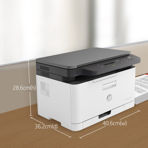 HP Color Laser Laser 178nw Wireless Multifunction Color Printer, Copier, Scanner; Duplex