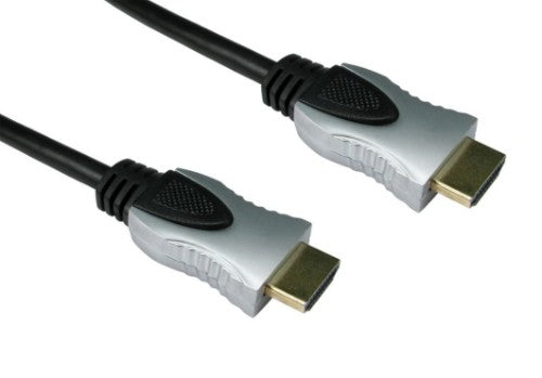 Cables Direct HDMI - HDMI M/M 5m HDMI cable HDMI Type A (Standard) Black, Silver