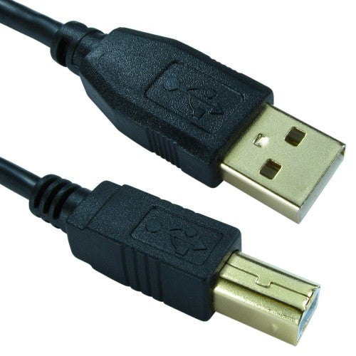 Cables Direct 5m USB 2.0 AM-BM USB cable USB A USB B Black