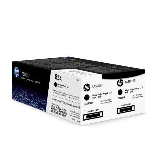 HP CE285AD/85A Toner cartridge black twin pack, 2x1.6K pages/5% Pack=2 for HP Pro P 1100