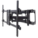 Manhattan Wall Mount for TV & Monitors (Full Motion), For screens 37" to 75", VESA compatibility: all between 200x200mm to 800x400mm - check the dimensions of the four mounting holes on back of screen to ensure it fits, Max 75kg, Black, Bracket, Lifetime
